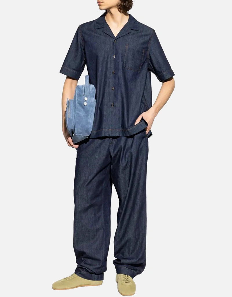 Dries Van Noten メンズ ペニー ロング コットン ジーンズ (すべての