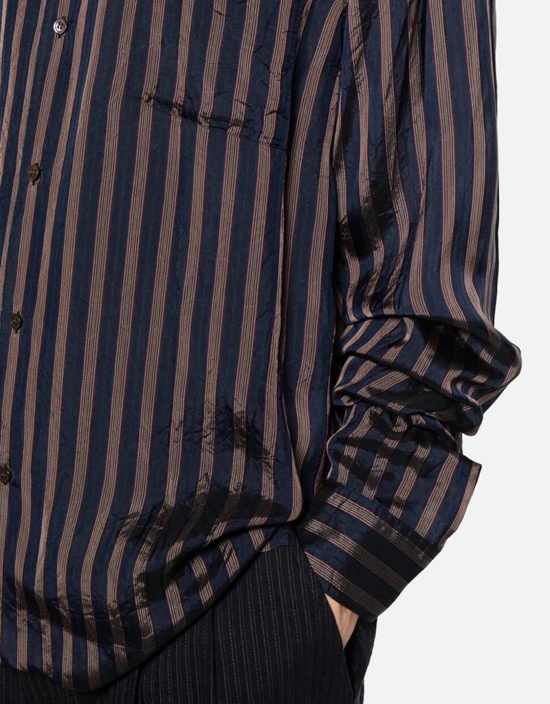 Dries Van Noten メンズ Carly ストライプ カプロ シャツ (すべての