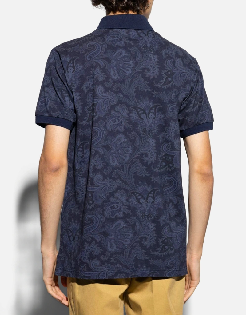 Etro メンズペイズリープリントポロシャツ (すべての新品) IFCHIC.COM