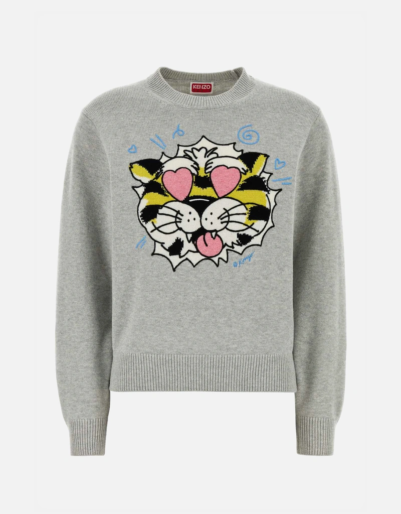 Kenzo グレー ウール混紡セーター (すべての新品) IFCHIC.COM
