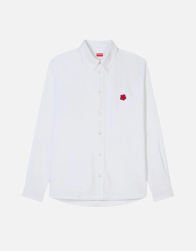 Kenzo メンズBoke Flowerコットンオックスフォードカジュアルシャツ