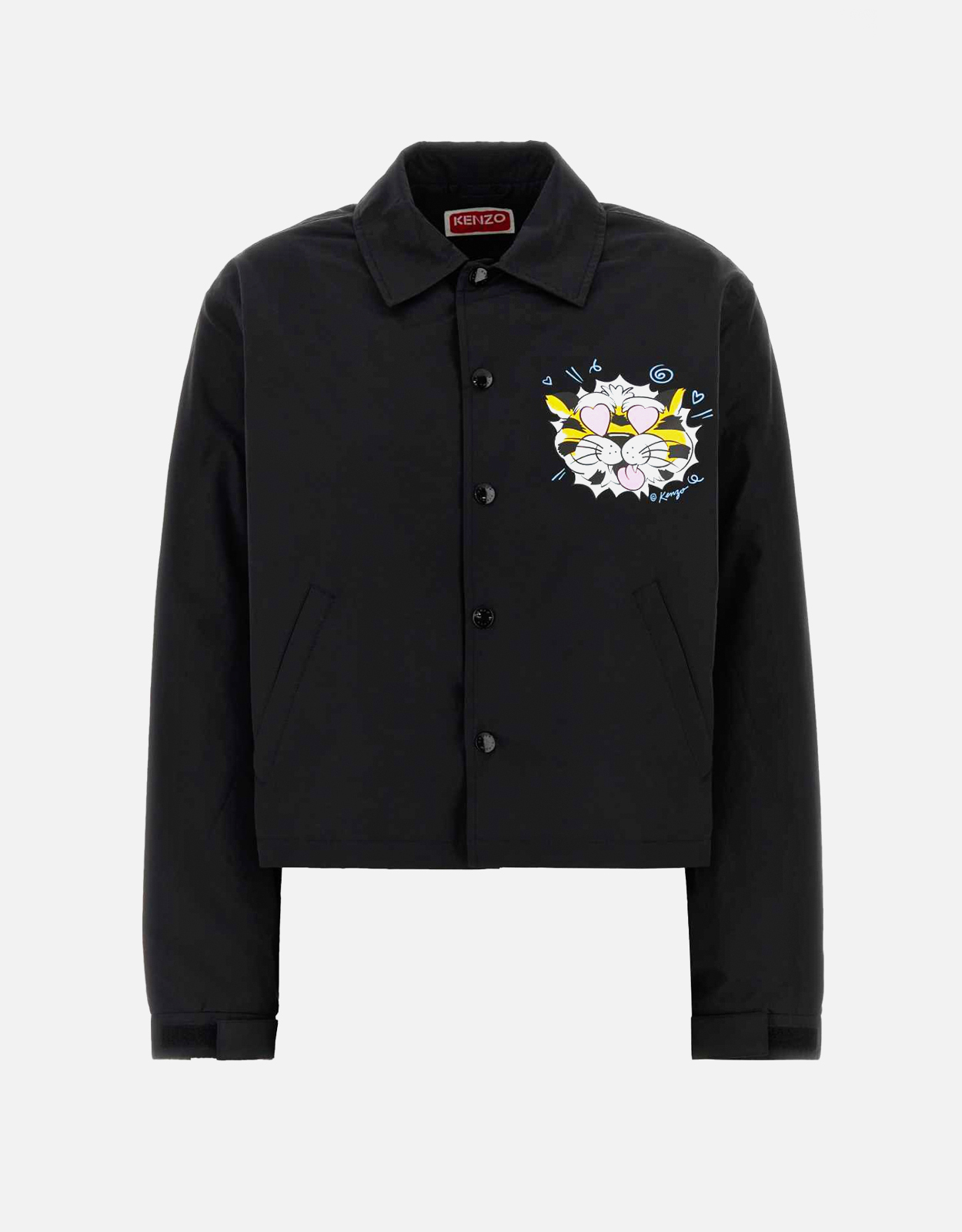 Kenzo Cropped Cotton Blend Printed Jacket (All New In) IFCHIC.COM