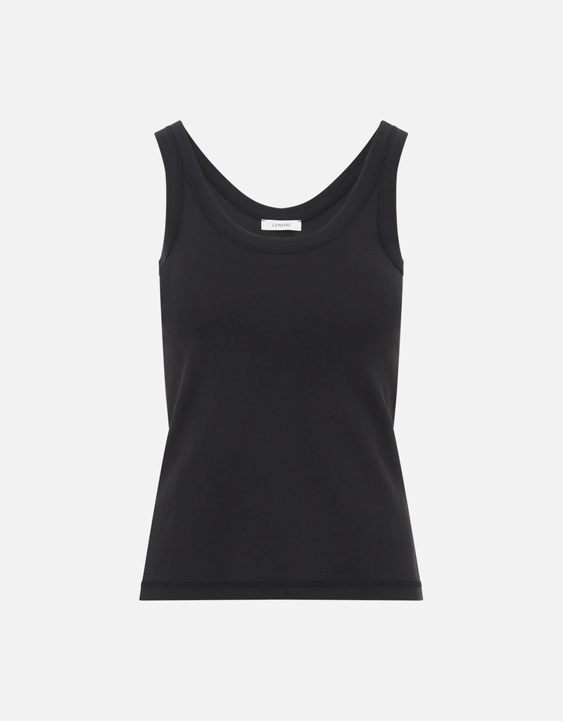 LEMAIRE タンクトップ TANK TOP IN JERSEY - Light Cream - Rib Jersey - Men | LEMAIRE