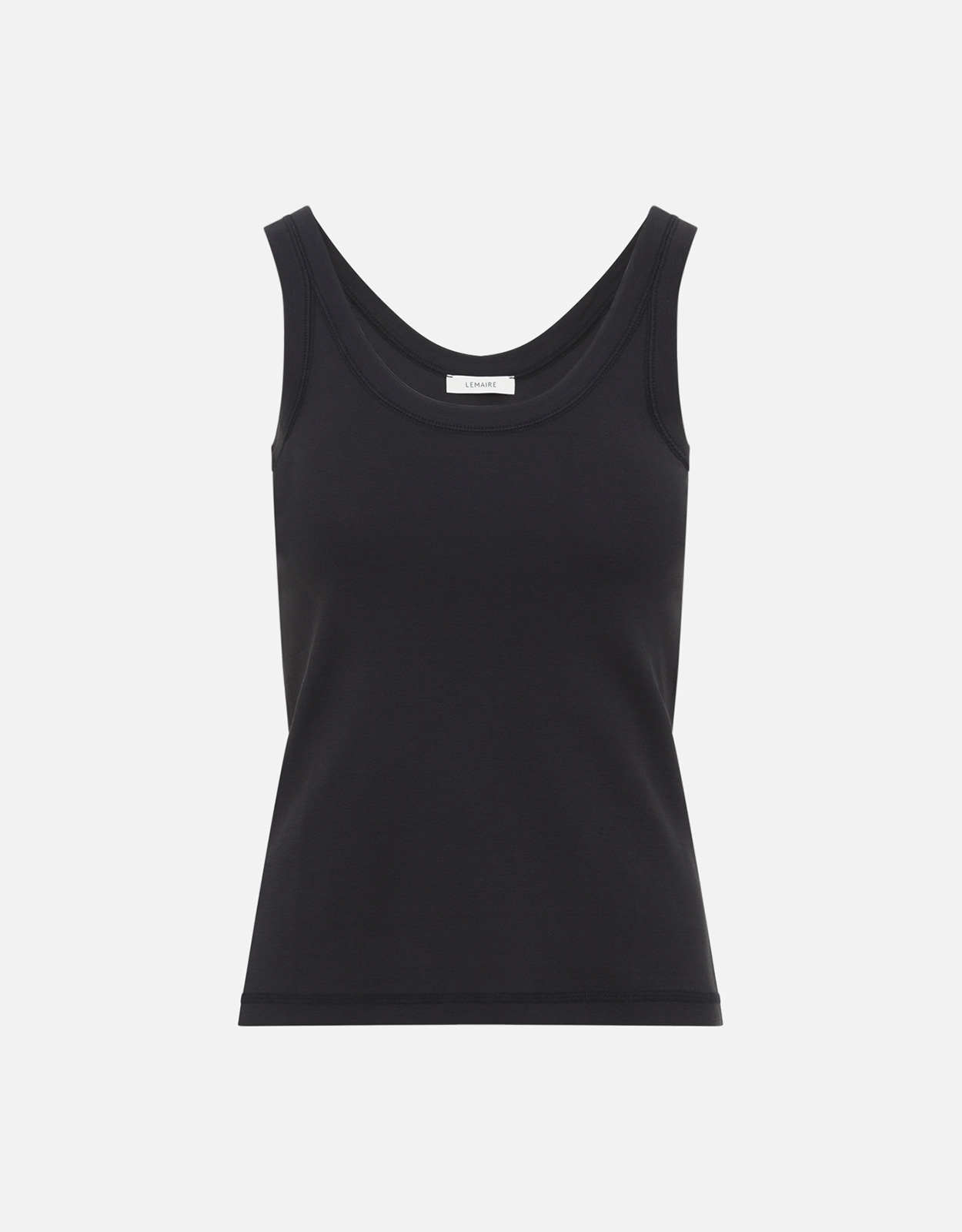 LEMAIRE タンクトップ　BLACK LEMAIRE リブコットンタンクトップ (すべての新品) IFCHIC.COM