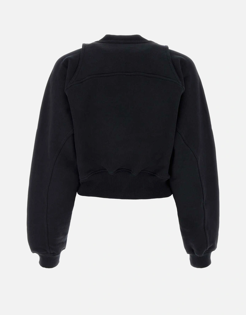 Off-White ブラックコットンスウェットシャツ () IFCHIC.COM