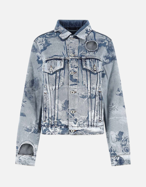 Off-White プリントデニムジャケット () IFCHIC.COM