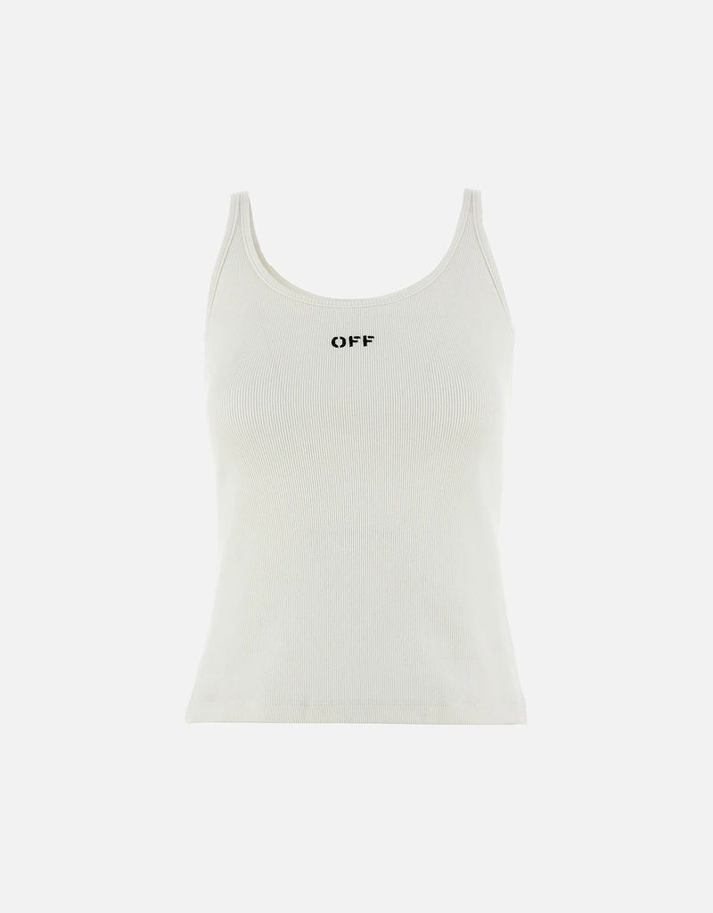 Off-White オフスタンプリブタンクトップ () IFCHIC.COM
