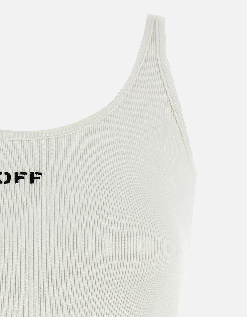 Off-White オフスタンプリブタンクトップ () IFCHIC.COM