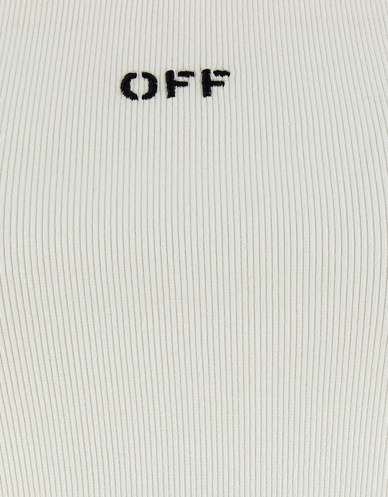 Off-White オフスタンプリブタンクトップ () IFCHIC.COM
