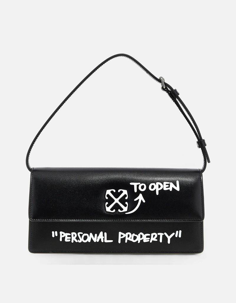 Off-White Jitney1.0スモールカーフレザーショルダーバッグ () IFCHIC.COM