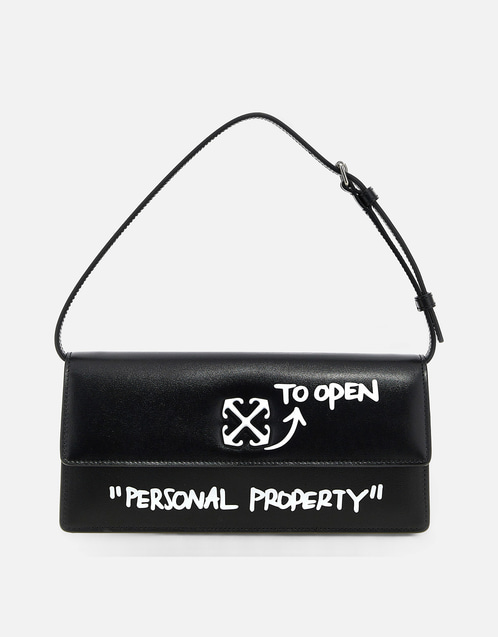 Off-White Jitney1.0スモールカーフレザーショルダーバッグ () IFCHIC.COM