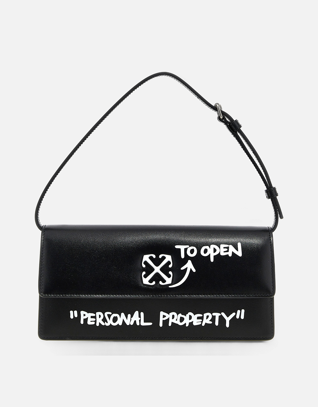 Off-White Jitney1.0スモールカーフレザーショルダーバッグ () IFCHIC.COM