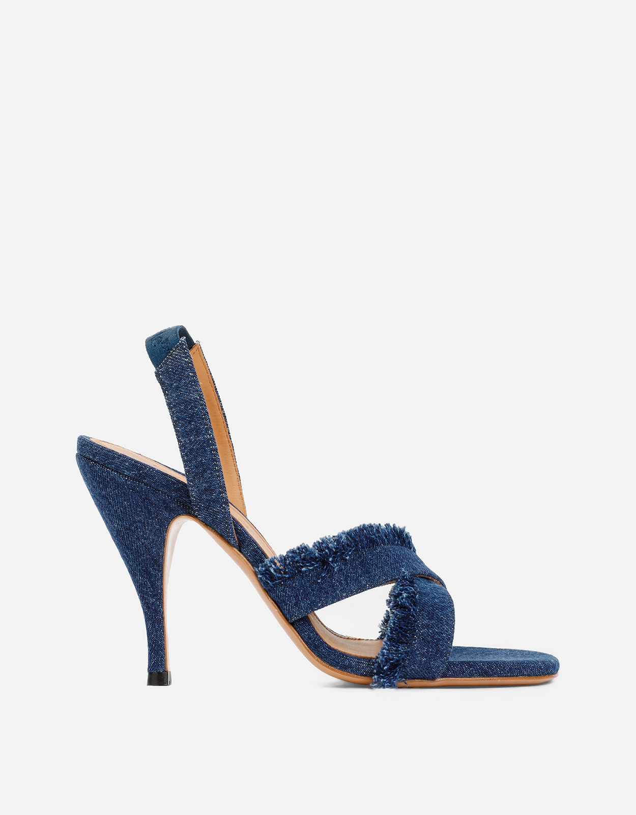 Off-White Off-White Denim Curvy Heel Sandal - IT 36　オフホワイト デニム カービー ヒール サンダル - IT 36
