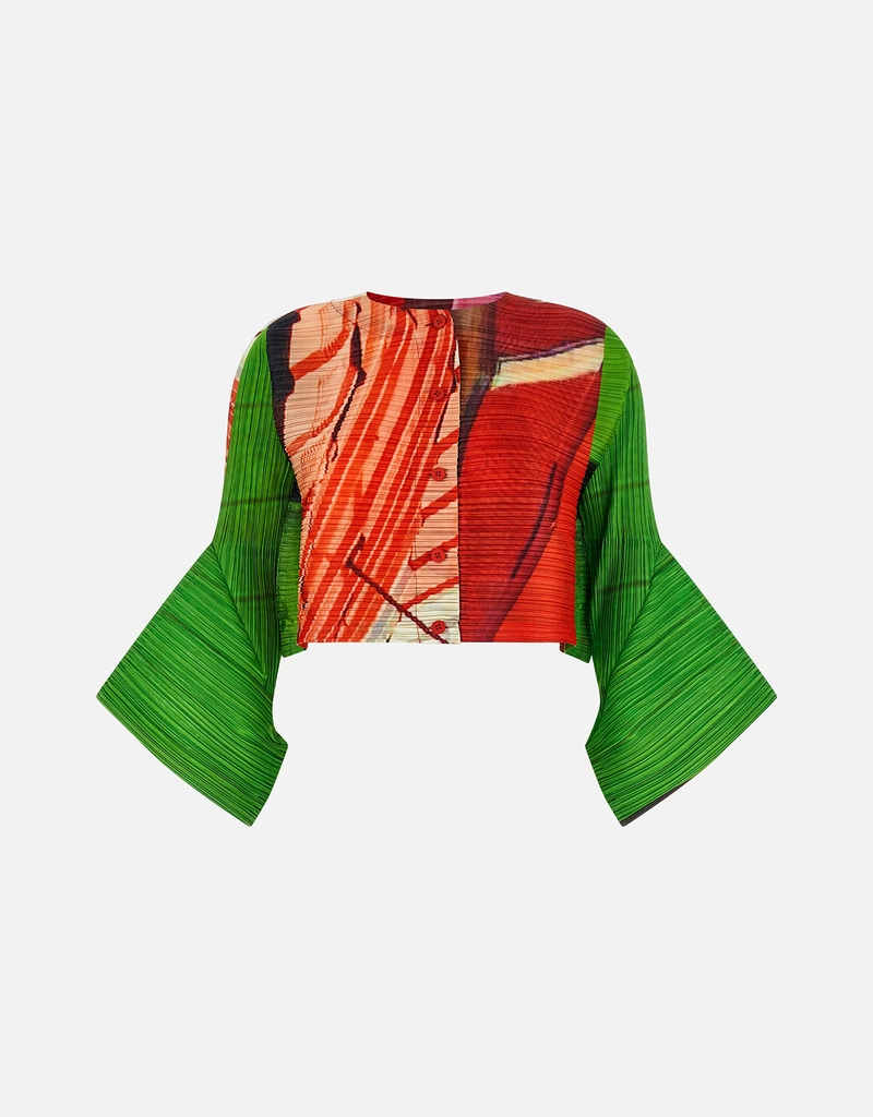 ISSEY MIYAKE プリーツ 幾何学模様 カーディガン ISSEY MIYAKE プリーツ 幾何学模様 カーディガン 【公式通販】