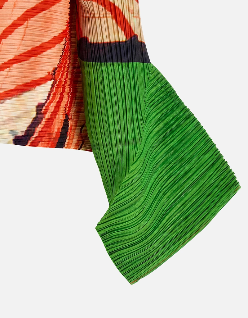 Pleats Please Issey Miyake CITY COLLAGE プリーツカーディガン
