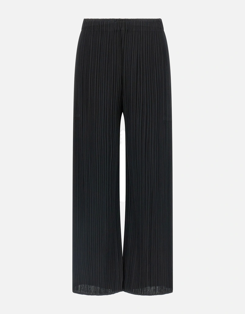 極美品✨ISSEY MIYAKE プリーツ　ブラック　ストレート　ボトムス Pleats Please Issey Miyake Monthly Colors: February プリーツワイド
