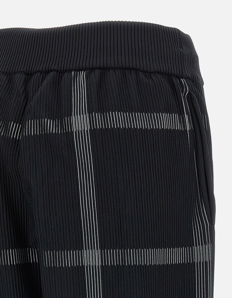 Pleats Please Issey Miyake Crossing Knit リブニット ワイドパンツ