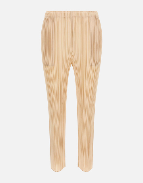 新品 PLEATS PLEASE MONTHLY MAY:サイズ3 ベージュ Pleats Please Issey Miyake Pleats Please Issey Miyake Women's