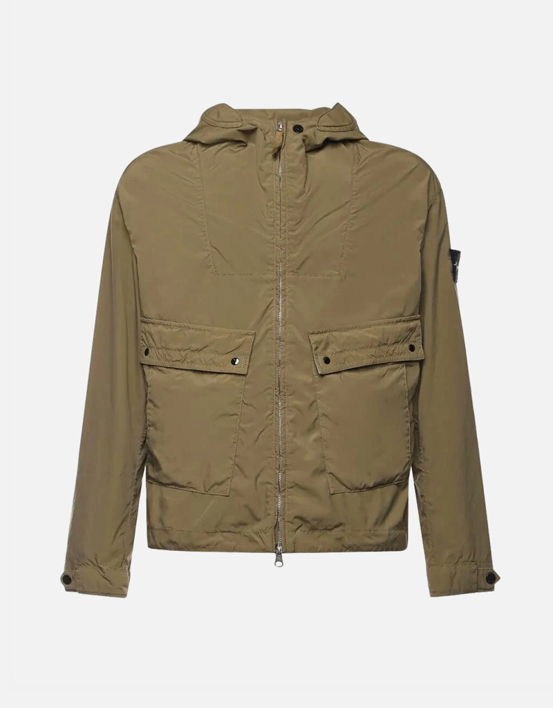 Stone Island メンズ軽量キャンバスフードジャケット (すべての新品