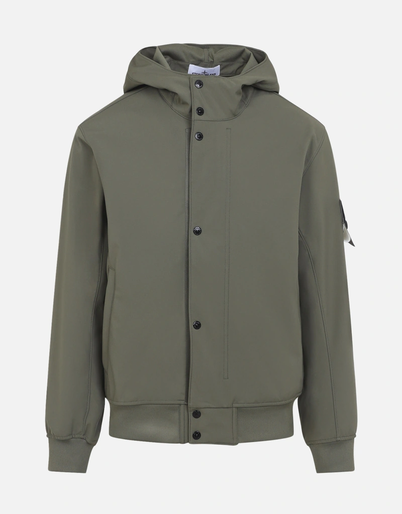 Stone Island メンズライトソフトシェルリサイクルポリエステル