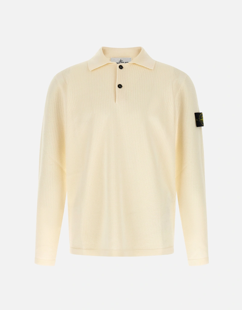 Stone Island メンズマイクロフィネスコットン長袖ポロシャツ (すべて