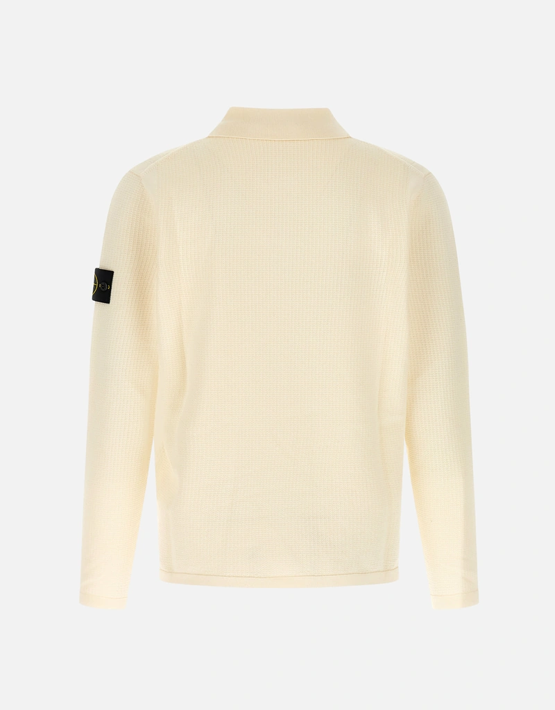 Stone Island メンズマイクロフィネスコットン長袖ポロシャツ (すべて