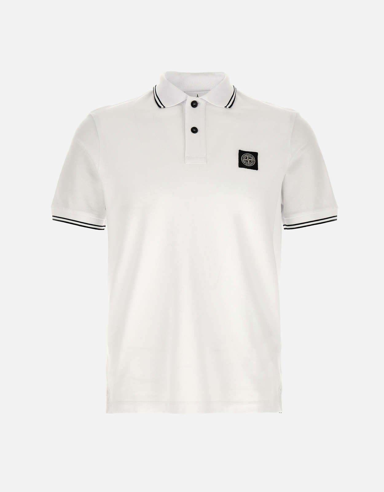 stone  ポロシャツ ホワイト M Stone Island メンズ 2200010 オーガニックコットンピケ ポロシャツ