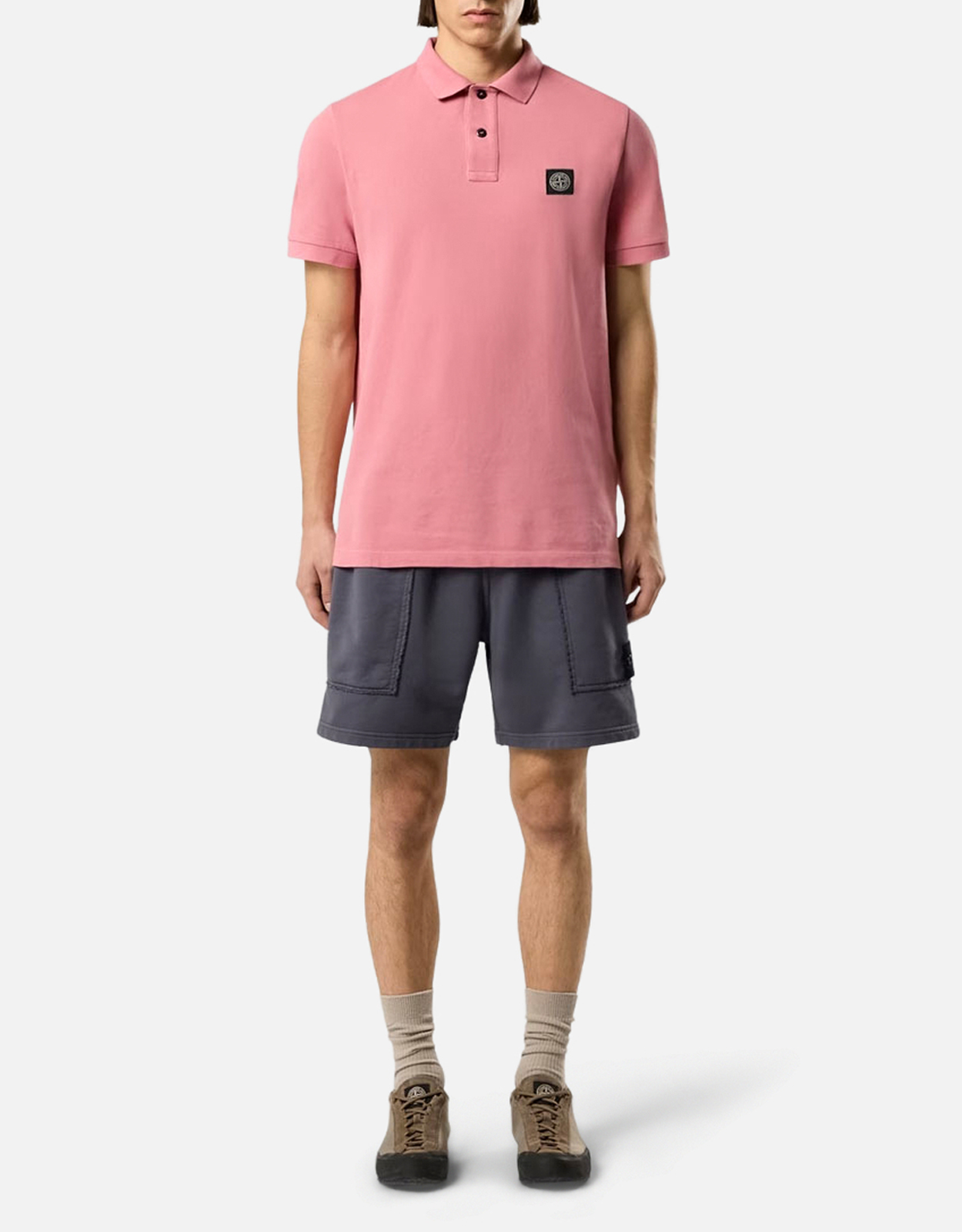 Stone Island メンズオーガニックコットンストレッチスリムフィット