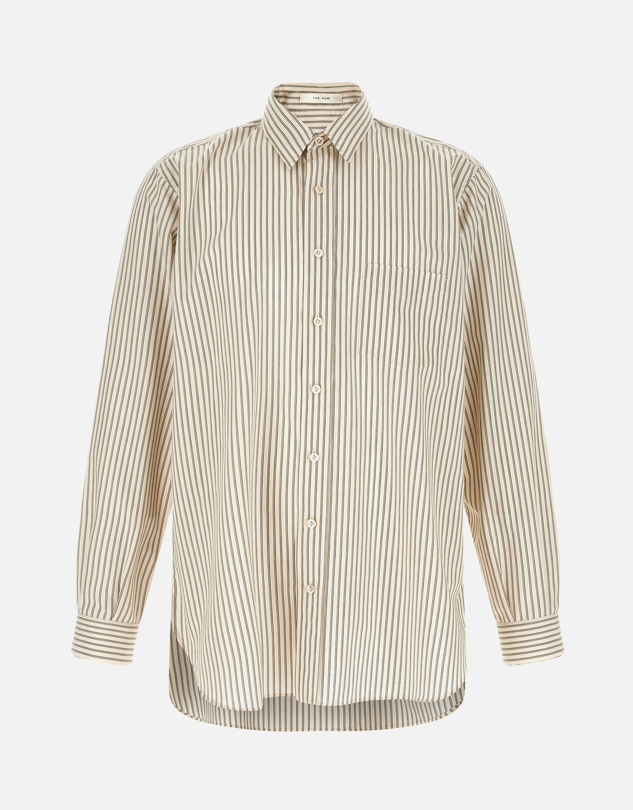 【専用】The row 26SS Kardiff ストライプ シャツ The Row メンズKardiffコットンストライプルーズフィットシャツ