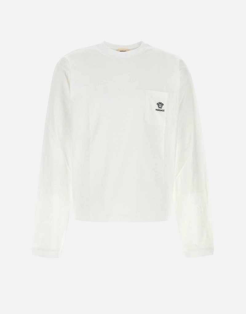 Versace Men's Embroidered Cotton Jersey Long Sleeve T-Shirts (All