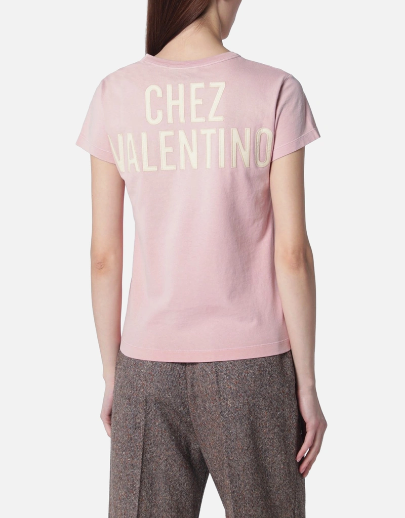 Valentino Garavani Panther Lady Cotton Jersey T-Shirt (Tops