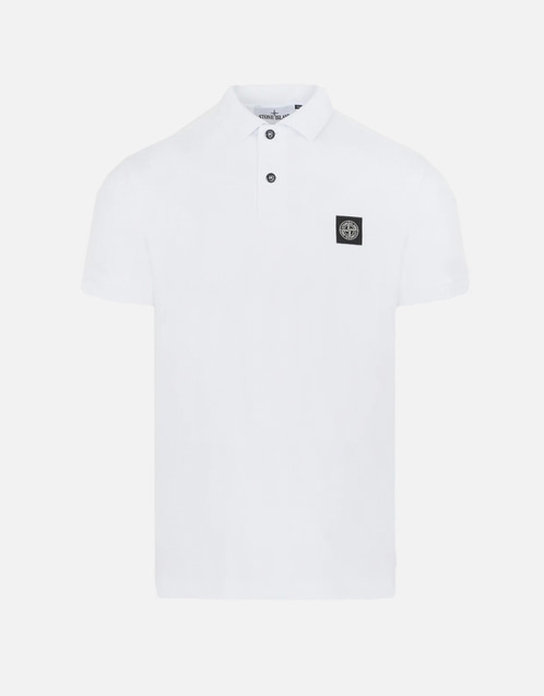 Stone Island メンズスリムフィットコットンポロシャツ (すべての新品