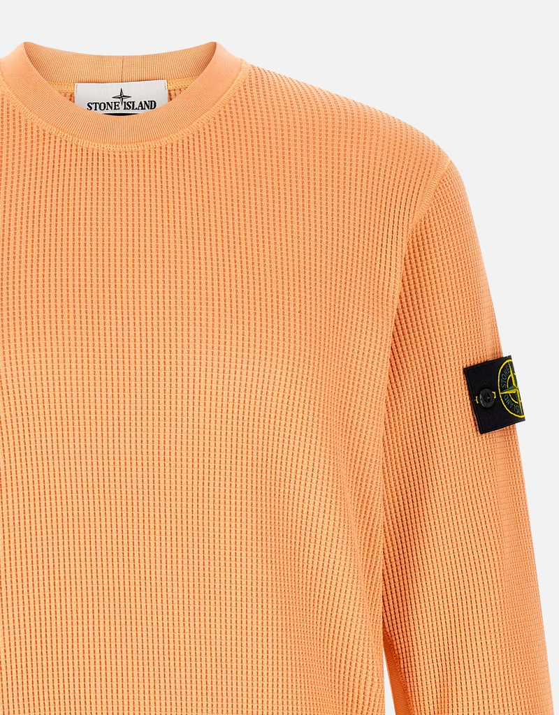 Stone Island メンズ 6100056 オーガニックコットン ワッフルフリース Stone Island メンズ 6100056 オーガニックコットン ワッフルフリース
