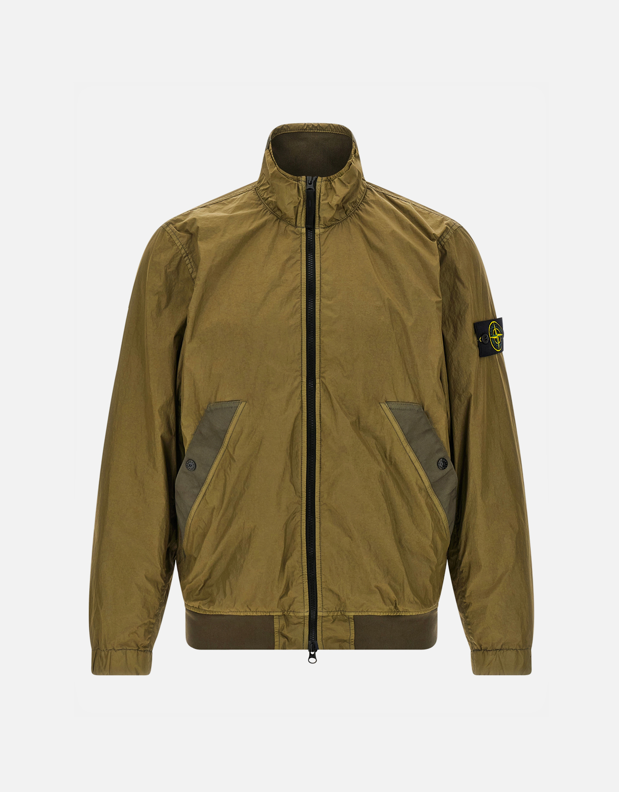 Stone Island メンズ4100111クリンクルリップスナイロンスタンドカラー