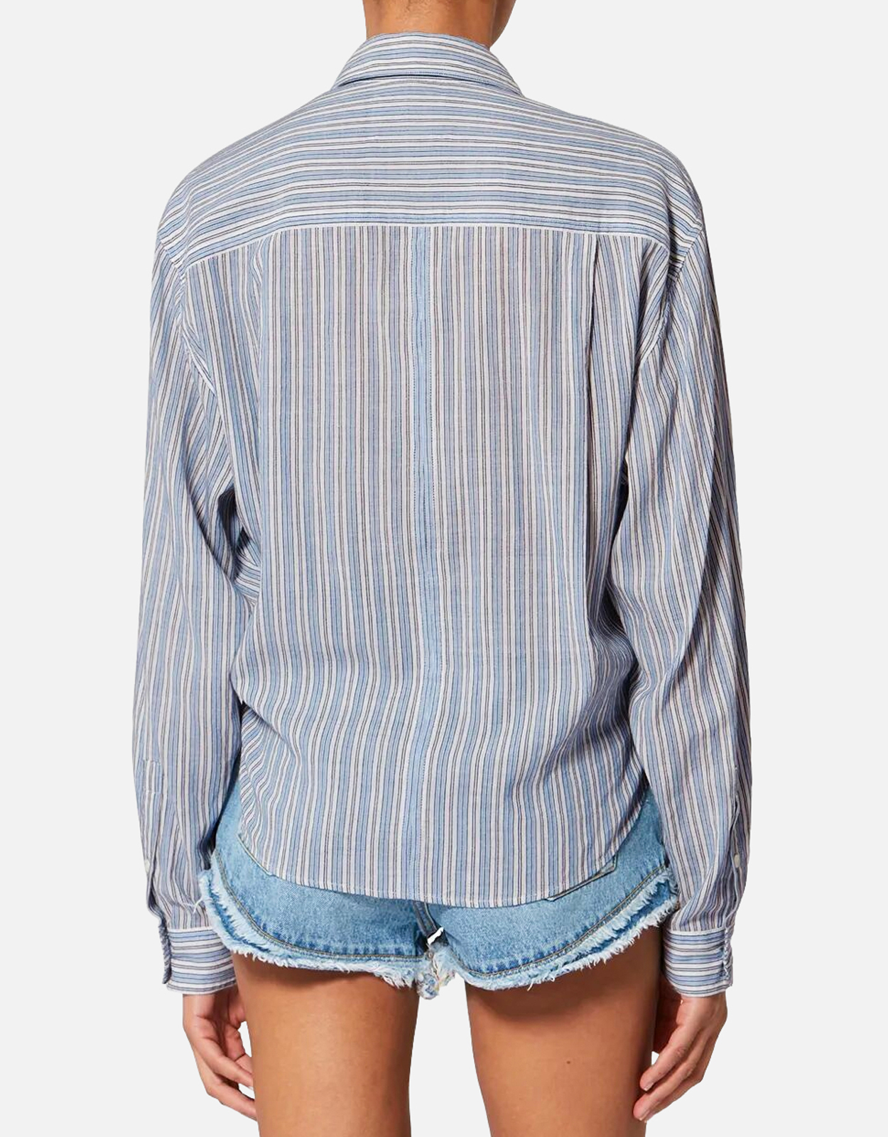 Isabel Marant Étoile タイアップストライプコットンボイルオーバー