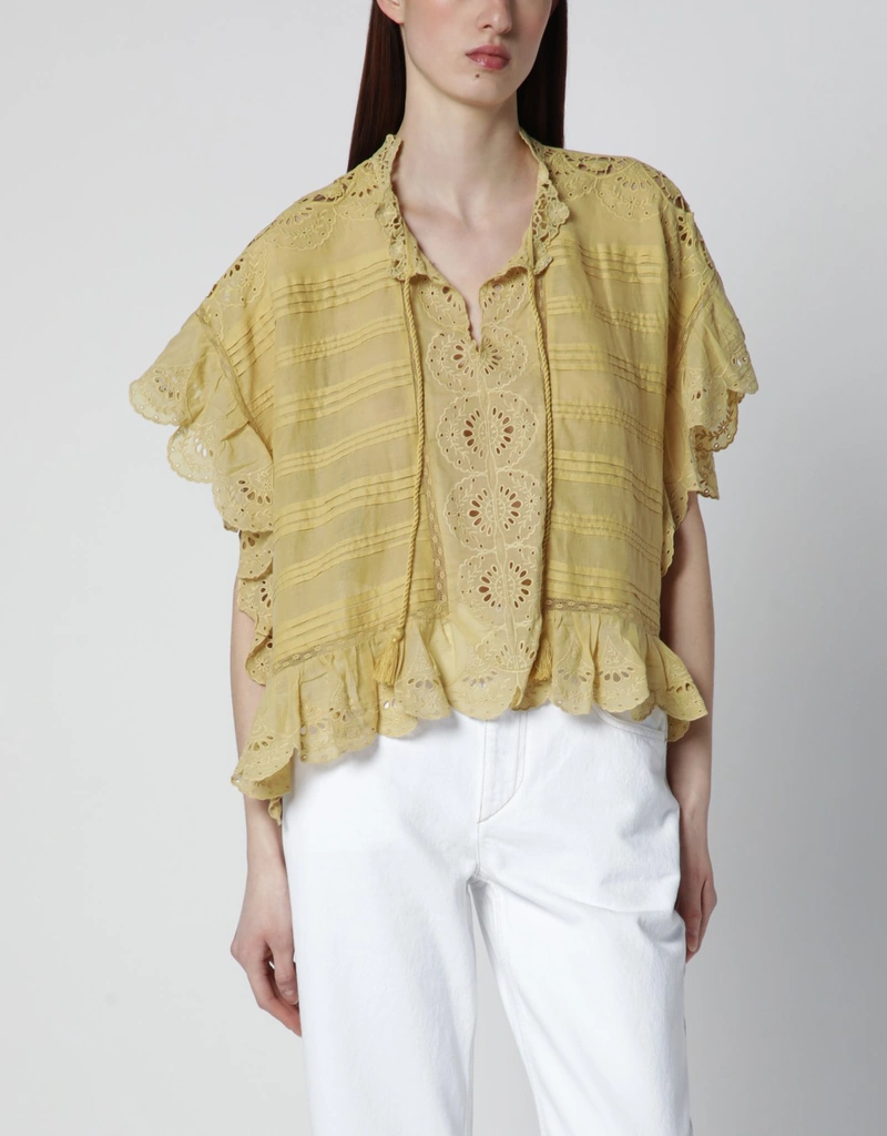 Isabel Marant Étoile Payton Organic Cotton Floral Lace Top (All