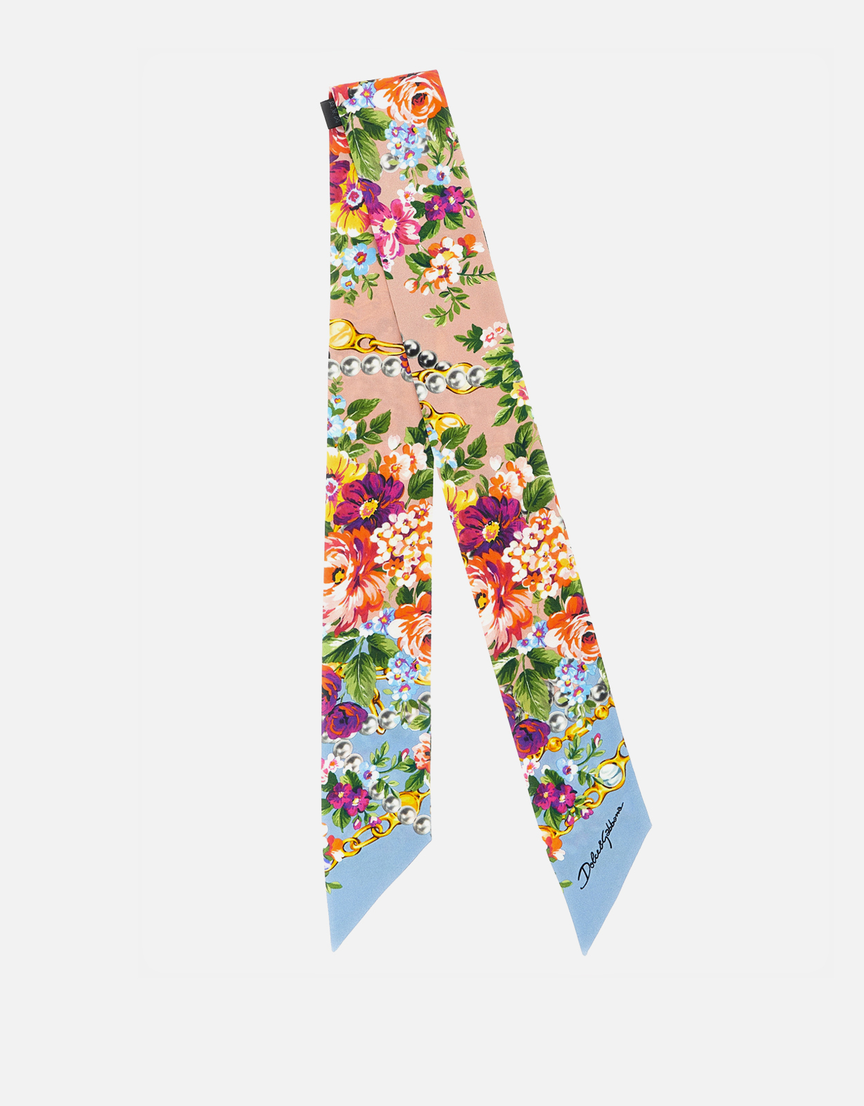 DOLCE&amp;GABBANA ドルチェアンドガッバーナ  F5N69T/IS1E4 ｼﾙｸｼﾌｫﾝﾌﾗﾜｰﾌﾟﾘﾝﾄﾘﾎﾞﾝﾀｲﾌﾞﾗｳｽ 46 A (未使用に近い)】ドルチェアンドガッバーナ F5N69T/IS1E4 ｼﾙｸｼﾌｫﾝ