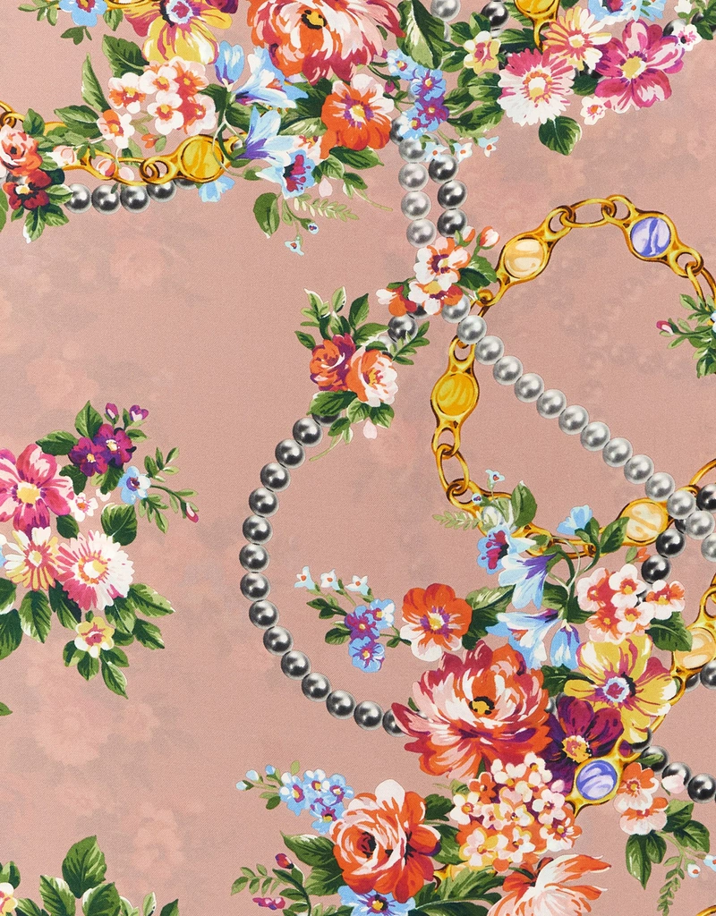 Dolce & Gabbana 小さな花束プリントシルクツイルスカーフ () IFCHIC.COM