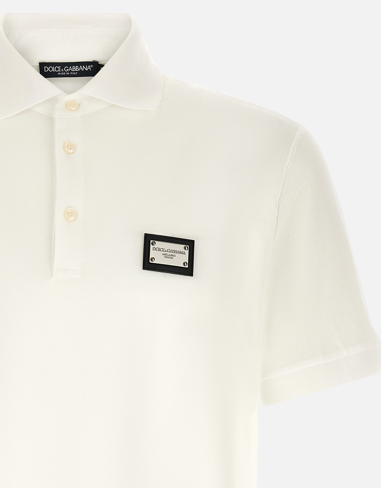 Dolce & Gabbana メンズロゴプレートポロシャツ (すべての新品) IFCHIC.COM