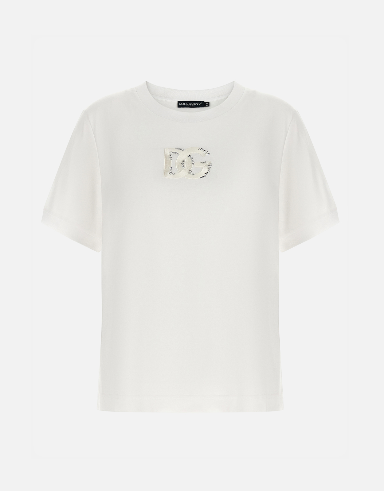 Dolce & Gabbana コットン刺繍ロゴTシャツ (すべての新品) IFCHIC.COM