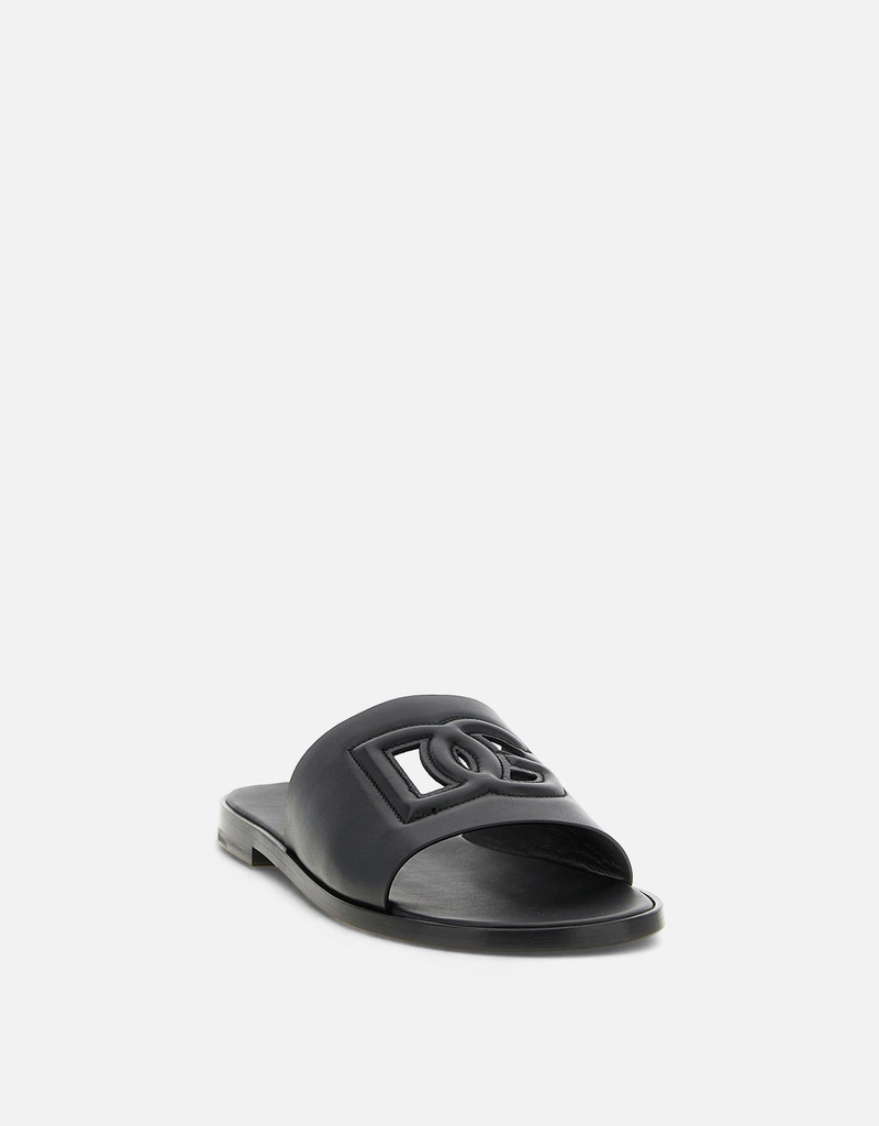 Dolce & Gabbana Men's DG Light Calfskin Leather Sandals () IFCHIC.COM