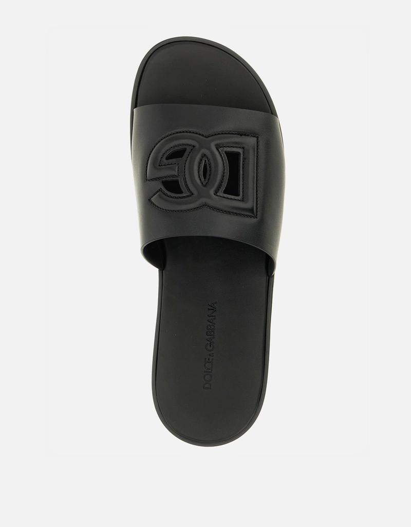 Dolce & Gabbana メンズDG Lightカーフレザーサンダル () IFCHIC.COM