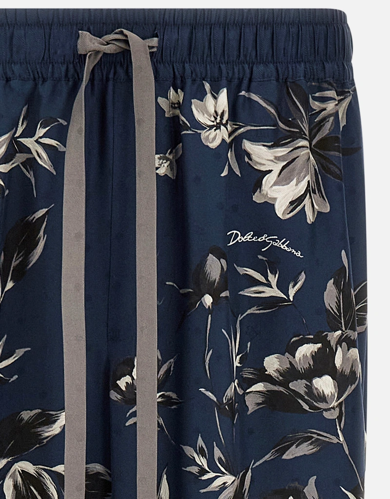 Dolce & Gabbana メンズ Vanity ピオニープリント ツイルパンツ Dolce & Gabbana メンズ Vanity ピオニープリント ツイルパンツ