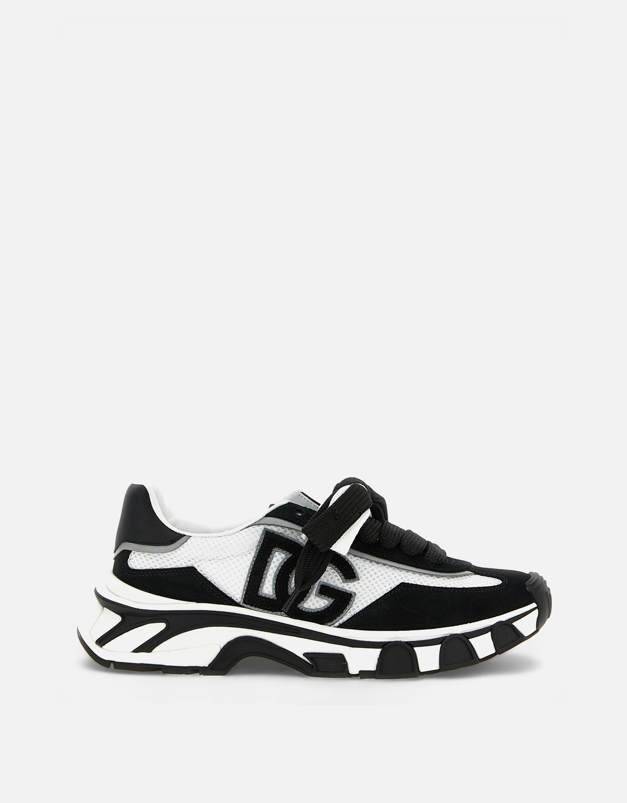 Dolce & Gabbana DG Country Road Suede Mesh Leather Sneakers