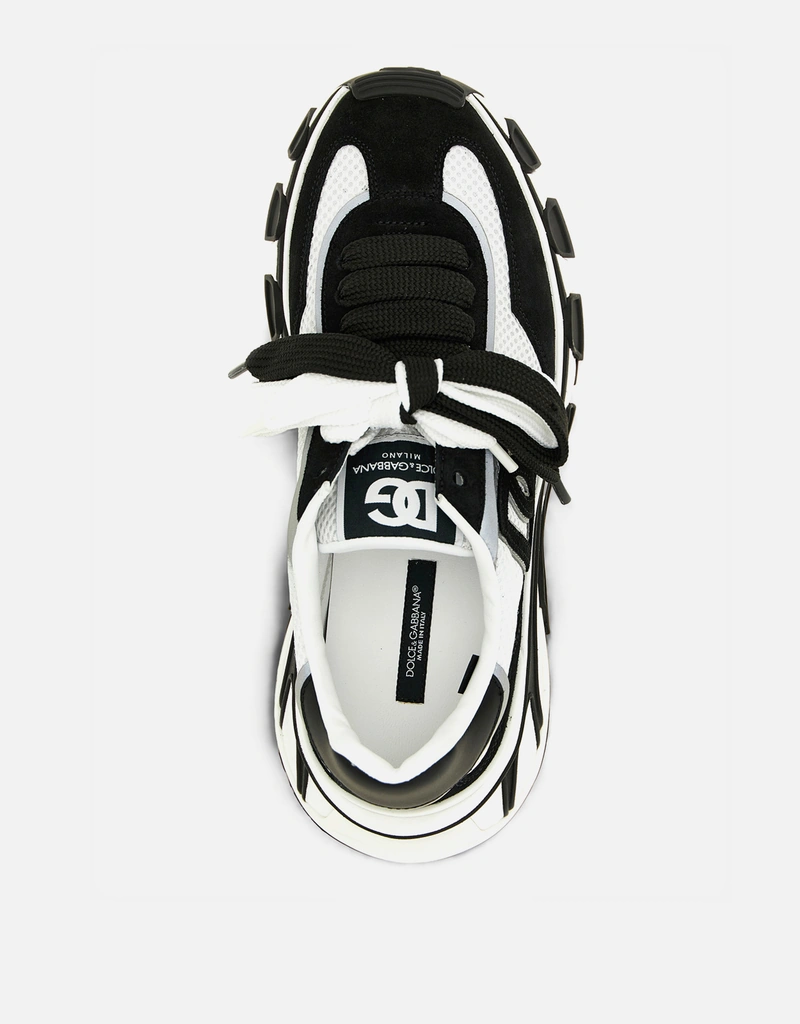 Dolce & Gabbana DG Country Road Suede Mesh Leather Sneakers