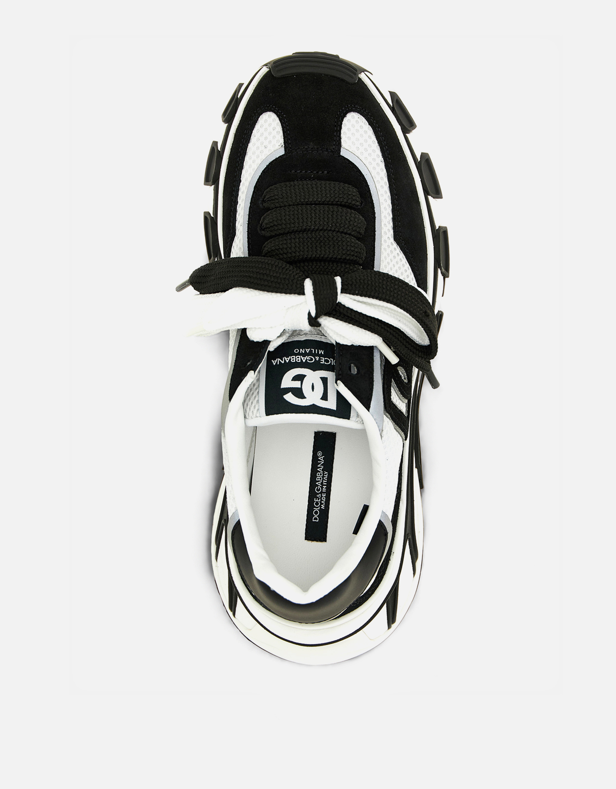 Dolce & Gabbana DG Country Road Suede Mesh Leather Sneakers