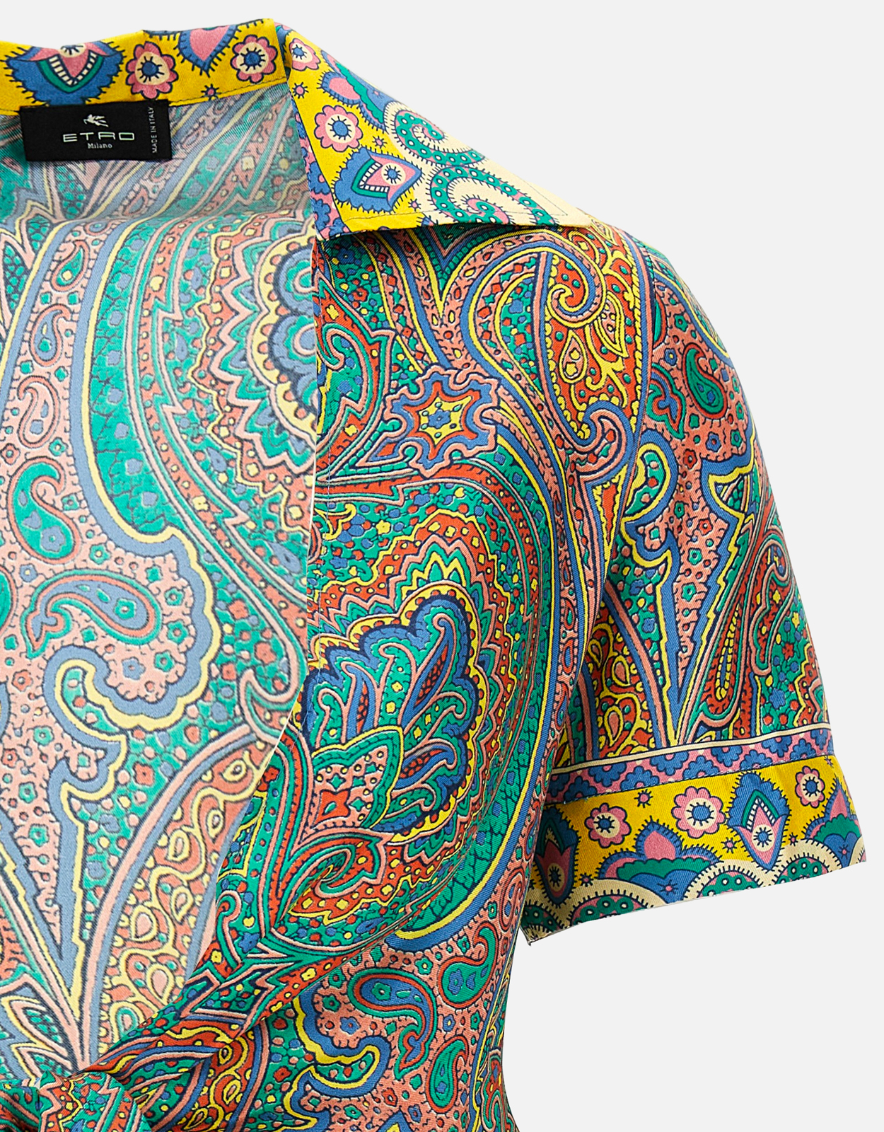 Etro シルクペイズリークロップトップシャツ (すべての新品) IFCHIC.COM