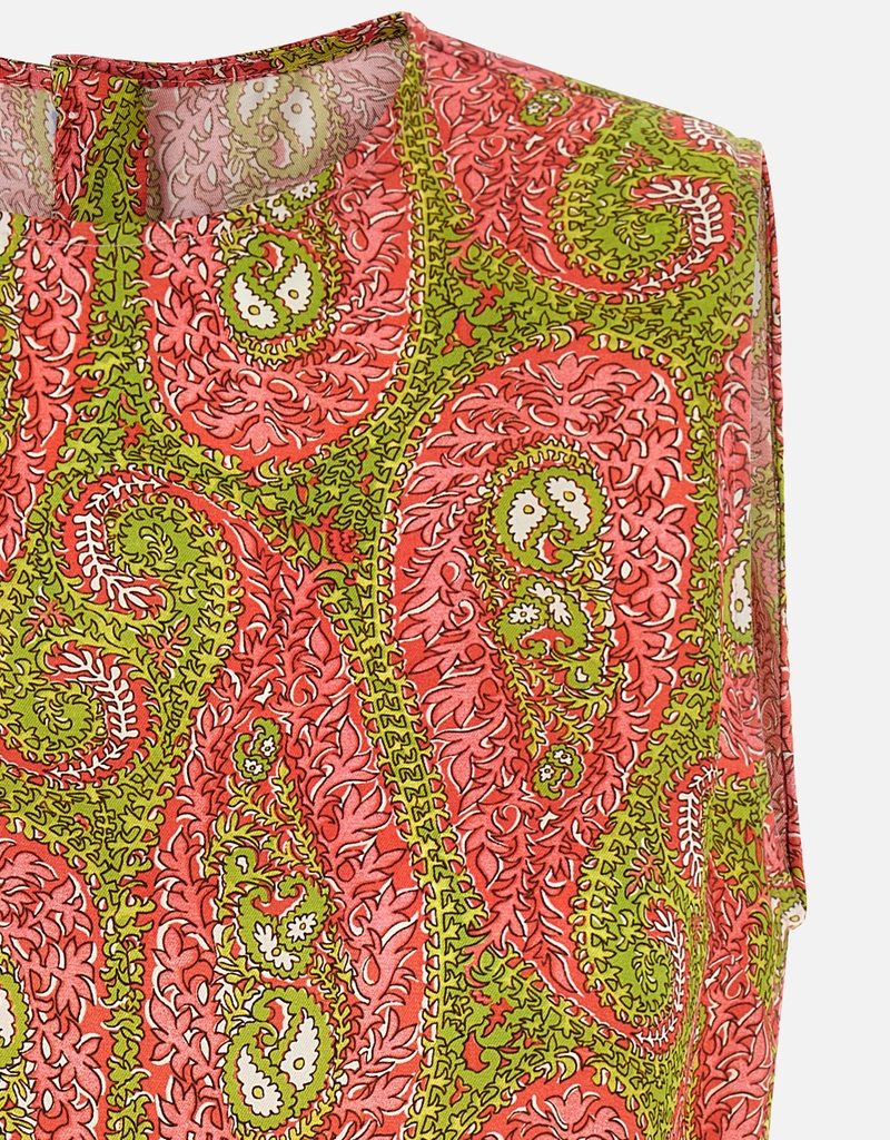 Etro ペイズリーフォリッジ柄ツイルトップ (すべての新品) IFCHIC.COM