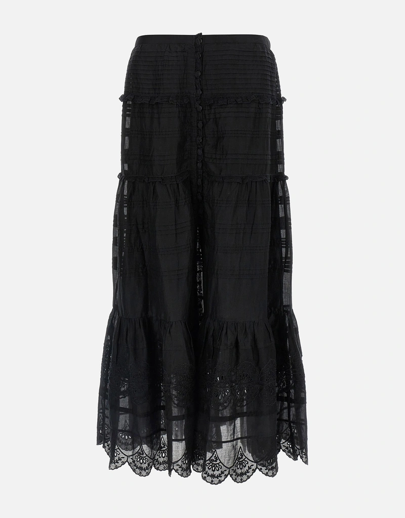 Isabel Marant Étoile パオリーヌ ロングコットン フローラルレース