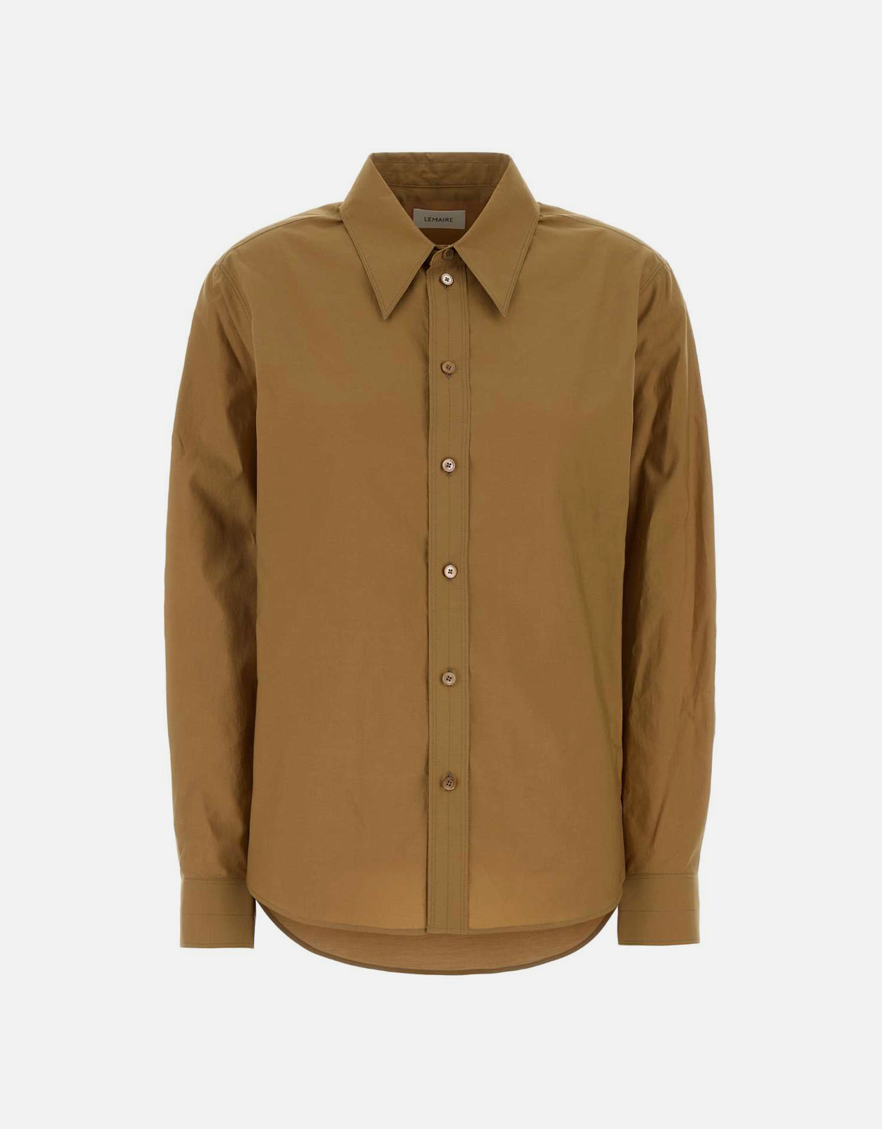 LEMAIRE コットンシルクシャツ LEMAIRE ウォッシュドコットンシルクのポインテッドカラーシャツ
